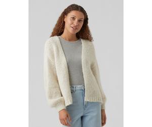 Chunky Knit Open Cardigan Ecru