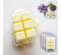 Chunky Large Wax Melt Set of 3 Lavender, Chamomile &Green Tea - Vegan Long Lasting Scented Snap Bars for Home Fragrance Aromatherapy Homeware Wax Craft Candle Making Soy Wax by GlitterChic