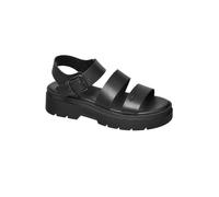 Chunky Leather Look Sandals for Women s.Oliver Noir 41