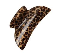 Chunky Leopard Animal Print Hair Claw Clip Clamp Grip