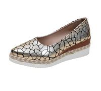 Chunky Loafers Shoes for Women Black Flats Clog Sandals for Women Size 11 Print A Footstool Leisure Europe And The States Wind Pointed Head Slope With Thick Bottom Spring And Summer Foreign Trade