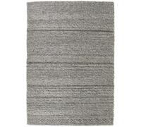 Origins Chunky Knit Rug Natural and Grey 80 x 150cm, Grey