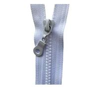 Chunky No.5 Plastic Molded Zip Closed End (White (101), 16 inch - 40 cm (Open End))