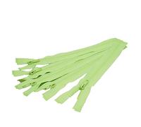 Chunky Nylon Zip with Separating end 6mm Teeth -25cm - Fluorescent Yellow 5pcs