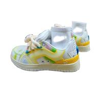 Chunky Platform Trainers for Women Y2K Lace Up Walking Shoes | Breathable mesh pu leather cute pastel tennis shoes with round toe for daily wear and youth girls trendy fashion