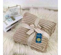 Chunky Rib Throw Fluffy Fleece Blanket Soft Lightweight Plush Cozy All season Skin Friendly Breathable Ventilated Machine Washable Home Décor Piece for Couch, Sofa and Bed (200x240cm) (Bottle Green)