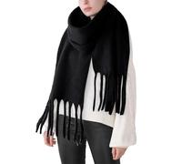 Chunky Scarf for Women Oversized, Fluffy Wool with Cable Knit, Giant Shawl Wrap for Ladies Netflix Nights and Autumn Reading, Snuggle Gift