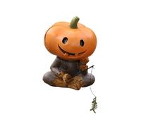 Chunky Sitter - Pumpkin Jack Crystal Ornament (Orange, 7x8cm)