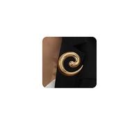 Chunky Spiral Brooches for Women,Plated Gold Big Swirl Brooch Pins,Large Spiral Lapel Pins Fashion Jewelry, Big, Alloy Steel, no gemstone