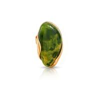Chunky Statement Promise Rings for Women Large Amber Ring With Stones | Vintage Open Rings Jewelry Big Oval Irregular Resin Ring Boho Y2k Summer Beach Jewelry for Daily Wear Gifts