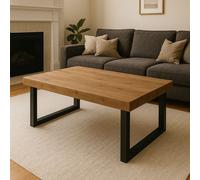 Chunky & Sturdy Coffee Table TRL Handmade Furniture Brown One Size