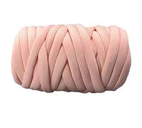 Chunky Tube Yarn Quick Knit Blankets, 1KG Thick Arm Knitting Yarn, Large Tubular for Cosy Rugs, Knitted Scarves and Cushions(Skin)