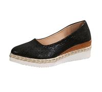 Chunky Wedge Sandals for Women Arch Support Wedges Women's A Footstool Leisure Europe And The States Wind Pointed Head Slope With Thick Bottom Single Black Sandal Heels Walking Sandals Ladies