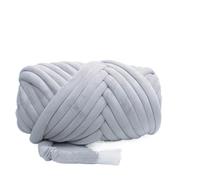 Chunky Wool 1KG 1000G Super Velvet Chunky Yarn Thick Bulky Giant Thread White Bag for Hand Knitting DIY Arm Soft Big Blanket Carpet(Gray 1KG)