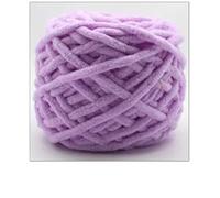 Chunky Wool 1Pc 100g Velvet Hand Knitting Yarn Polyester Crochet Knit Scarf Slipper Hat Line Cushion Doll Slippers Threads 50m(13 Light Purple)