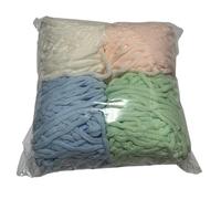 Chunky Wool 4pcs Ice Strip Line Set 400g Mix Color Chenille Knitting Yarn Kit DIY Wool for Handmade Scarf Blanket Slippers Thick Thread(Set 3)