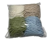 Chunky Wool 4pcs Ice Strip Line Set 400g Mix Color Chenille Knitting Yarn Kit DIY Wool for Handmade Scarf Blanket Slippers Thick Thread(Set 2)