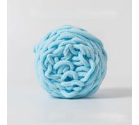 Chunky Wool Chenille Knitting Yarn Soft line Cotton for Hand Crochet Thick Weaving Scarf BlanketThread Needlework Crafts 100g(21 PaleTurquoise)