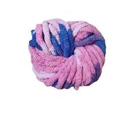 Chunky Wool Extra-Thick Ice Stripe Hand-Woven Thread Large-Thickness Chenille Cushion DIY Line Iceland Soft Wool(Colour34)