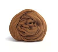 Chunky Wool - Ginger - for arm Knitting Chunky Blanket Weaving Felting Jumbo Yarn Giant Wool Soft 100g (0.22lb)