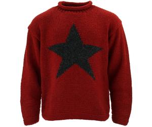 Chunky Wool Knit Star Jumper LoudElephant Sweater Pullover Warm Adults Handmade