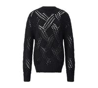 Chunky Wool Oversized Pullover - female - Jil Sander - Round-neck Knitwear - Black - M - Knitwear M