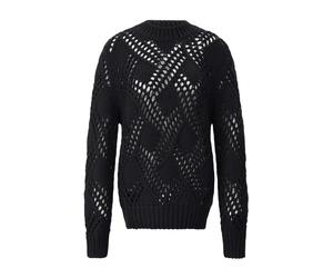 Chunky Wool Oversized Pullover - female - Jil Sander - Round-neck Knitwear - Black - M - Knitwear M