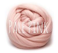 Chunky Wool - Pale Pink - for arm Knitting Chunky Blanket Weaving Felting Jumbo Yarn Giant Wool Soft 1000g (1kg) (2.2lb)