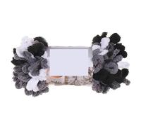 Chunky Wool Puffy Finger Loops Chunky Chenille Yarn Hand-Woven Thick Wool Threads for Crochet Blanket Carpet DIY Knitting Crafts Supply 100G(212 Panda)