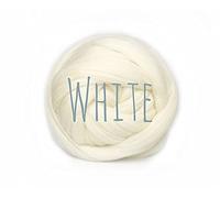 Chunky Wool - White - for arm Knitting Chunky Blanket Weaving Felting Jumbo Yarn Giant Wool Soft 1000g (1kg) (2.2lb)