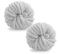 Chunky Wool Yarn 250g × 2, Multi-Colored Knitting Yarn for Crochet, 2cm Soft Knitting Wool for Making Handmade Bags Hats Blankets Pillow Cushion Cat Bed
