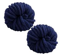 Chunky Wool Yarn 250g × 2, Multi-Colored Knitting Yarn for Crochet, 2cm Soft Knitting Wool for Making Handmade Bags Hats Blankets Pillow Cushion Cat Bed