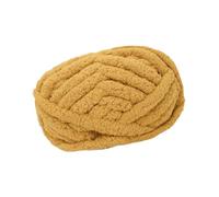 Chunky Wool Yarn - Jumbo Washable Hand Knitting DIY Weight for Tapestry, Bed Fence, Throw Rug Making - Bulky- Ginger Yellow