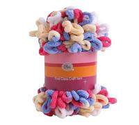 Chunky Yarn 100g/ball Hand-Woven Loop Chunky Yarn Thread Puffy Soft Chenille Hand Woven Blanket Scarf Crochet Knitted(ColorU)