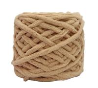 Chunky Yarn 100g/DIY Ball Ice Stripe Thread Thick Yarn Single Strand Stick Hand Woven Scarf Slippers and Knitted Bag 50m Soft and Warm(16 White)