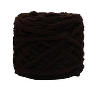 Chunky Yarn 100g/DIY Ball Ice Stripe Thread Thick Yarn Single Strand Stick Hand Woven Scarf Slippers and Knitted Bag 50m Soft and Warm(17 Coffee)