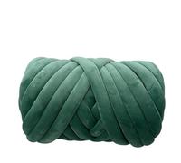 Chunky Yarn 1KG Velvet Thick Extra Chunky Yarn Handmade Woven Wire Basket Blanket Carpet Giant(Dark Green 1KG)