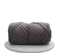 Chunky Yarn 1KG Velvet Thick Extra Chunky Yarn Handmade Woven Wire Basket Blanket Carpet Giant(Dark Gray 1KG)