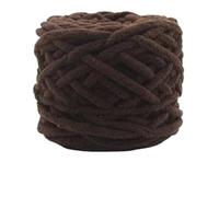 Chunky Yarn 1Pc 100g Velvet Hand Knitting Yarn Polyester Crochet Knit Scarf Slipper Hat Line Cushion Doll Slippers Threads 50m(17 Coffee)