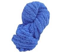 Chunky Yarn 500g of Thick Yarn for Blankets, Ultra-Soft, Fluffy, Polyester for Home Decoration Projects(15 Treasure Blue)