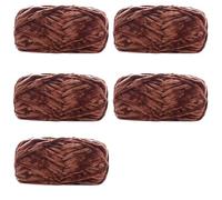 Chunky Yarn 5pcs X100g Yarn Soft Velvet for Knit and Crochet Threads for Sweater Scarf Blankets(Color20)