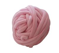 Chunky Yarn for Arm Knitting,Chunky Wool 1000g Super Thick Chunky Yarn Hand DIY 30mm Soft Anti-Pilling Arm Weaving Blanket Spin Roving for Knitting(Pink)