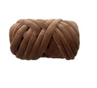 Chunky Yarn for Arm Knitting,Chunky Wool 1KG Super Velvet Chunky Yarn Thick Bulky Giant Thread White Bag for Hand Knitting DIY Arm Soft Big Blanket Carpet(Brown 1KG)