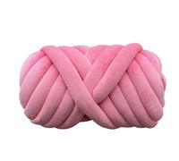 Chunky Yarn for Arm Knitting,Chunky Wool 1KG Super Velvet Chunky Yarn Thick Bulky Giant Thread White Bag for Hand Knitting DIY Arm Soft Big Blanket Carpet(Peach Pink 1kg)