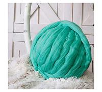Chunky Yarn for Arm Knitting,Chunky Wool 500g DIY Knitting Chunky Roving Yarn Super Soft Big Arm Blanket Hand Knit Crocheting Hat Scarf(Green)