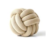 Chunky Yarn for Arm Knitting,Chunky Wool Decorative Pillows Cushion Innovative Pure Handmade Knot Pillow Personalized Ball for Home Car Diameter 30cm(Ma Xing)
