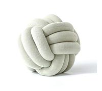 Chunky Yarn for Arm Knitting,Chunky Wool Decorative Pillows Cushion Innovative Pure Handmade Knot Pillow Personalized Ball for Home Car Diameter 30cm(Matcha)