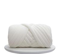 Chunky Yarn for Arm Knitting,Chunky Wool Jumbo Roving Fit use for Hand Knitting, Large, Soft, Thick Blanket(White 1KG)