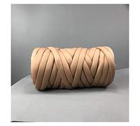 Chunky Yarn for Arm Knitting,Chunky Wool Super Chunky Yarn Cotton Arm Knitting Giant Bulky Big Tupe Knit Blanket Braid(Khaki)