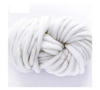 Chunky Yarn for Arm Knitting,Chunky Wool The Sweeping of Sweatest Coarse Hand-Knit DIY Woven Blanket Scarf Group Thick Line Hand(White)